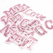 Pink Sequin 5.1cm Iron-On Patch Letters