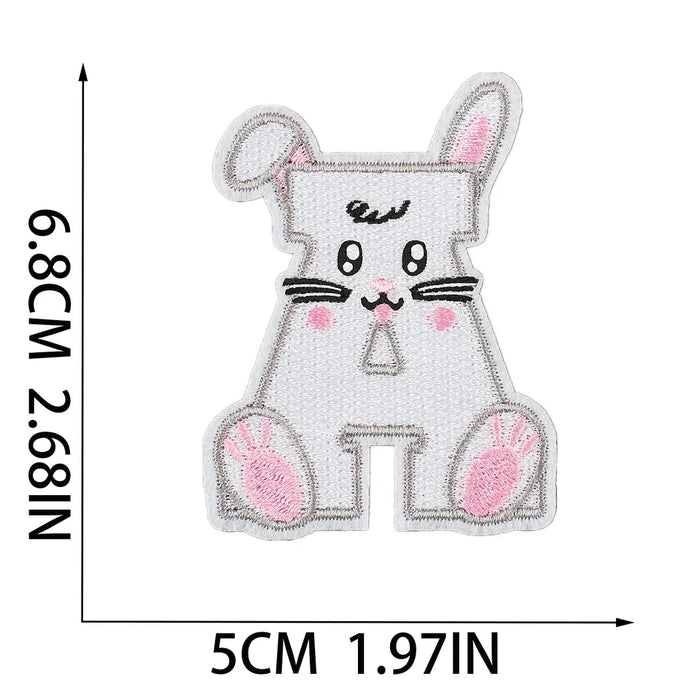 Kids Range Easter Embroidered 6.8cm Iron On Patch Letter A