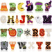 Spooky Halloween Iron On Sew On 6cm Letter Patches