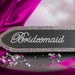 Bridesmaid Diamanté Transfer Silver Rhinestone Iron-On Patches