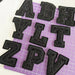 Black Beaded 5cm Sew On Patch Letters