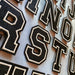 Black Varsity 11.3cm Iron-On Patch Letters