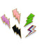 Lightning Bolt Chenille Iron on / Sew on Patch Patches
