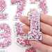 Pink Sequin 5cm Iron-On Patch Number 1