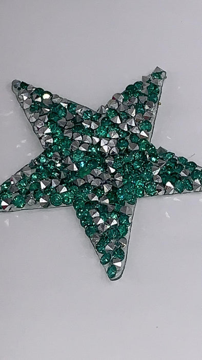 Rhinestone Sparkle Star Iron On Patch