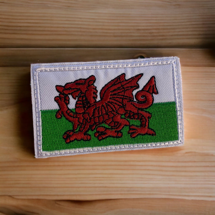 Wales Flag Football 8cm Embroidered Patch