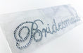 Bridesmaid Diamanté Transfer Silver Rhinestone Iron-On Patches