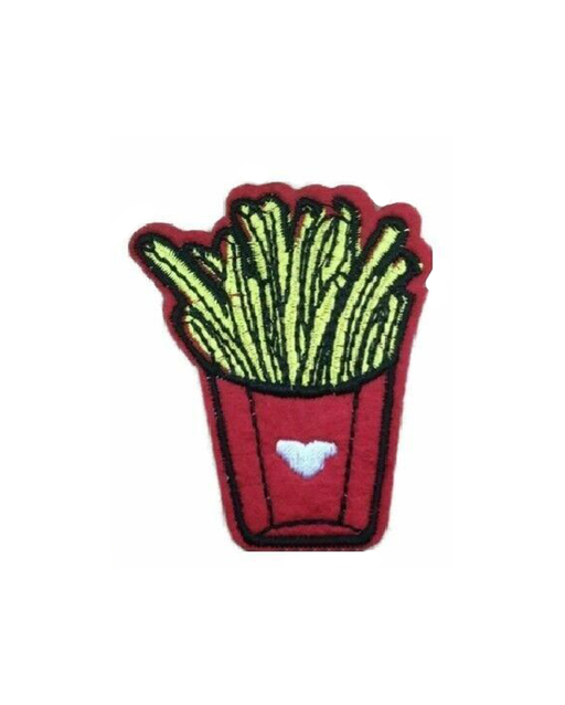 Small Fries Embroidered 6.5cm Iron-On Patch