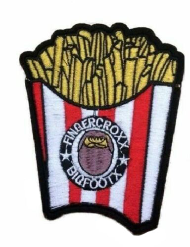 Large Fries Embroidered 10cm Iron-On Patch