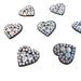 Iridescent Rhinestone Sparkle Black 5.5cm Iron-on Patch Letters