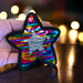 Rainbow Sequin Sparkle Star Iron On Patch