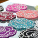 Rhinestone Roses Multi-Coloured 5cm Iron-On Patches