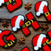 Christmas Santa Hat Chenille 7.5cm Iron On Patch Letters