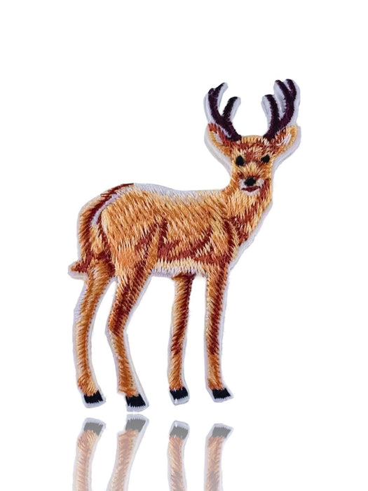 Deer Embroidered 8cm Iron-On Patch