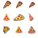 Pizza Slice Embroidered Iron-On Patches