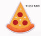 Pizza Slice Embroidered Iron-On Patche