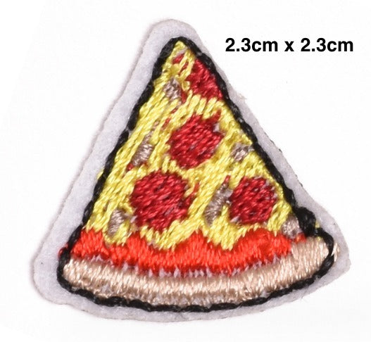 Pizza Slice Embroidered Iron-On Patche