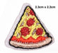 Pizza Slice Embroidered Iron-On Patche