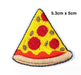 Pizza Slice Embroidered Iron-On Patche