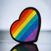 Rainbow Heart Embroidered 5.5cm Iron-On Patch