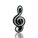 Treble Clef Music Embroidered 9.5cm Iron-On Patch