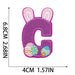 Kids Range Easter Embroidered 6.8cm Iron On Patch Letter C