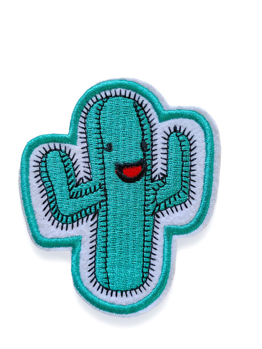 Cactus Embroidered Iron on / Sew on Patch Patches