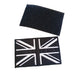 Union Jack GB Black Flag 8cm Embroidered Patch