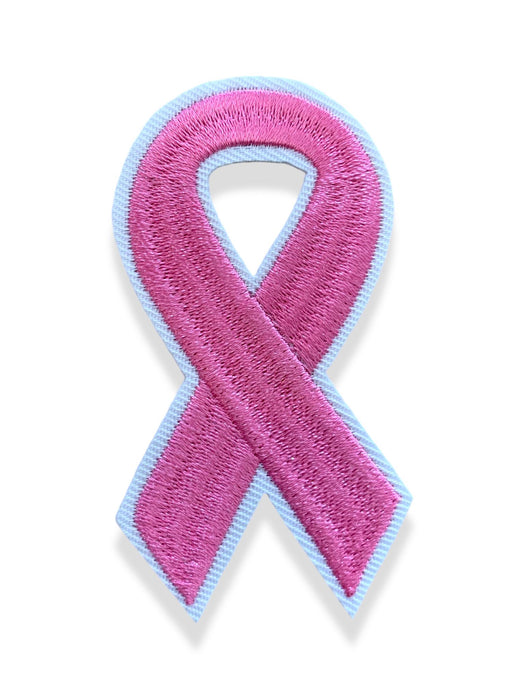 Breast Cancer Pink Ribbon 7.5cm Embroidered Iron-On Patch