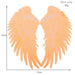 Large 33cm Orange Angel Wings Sequin Iron-On Patches