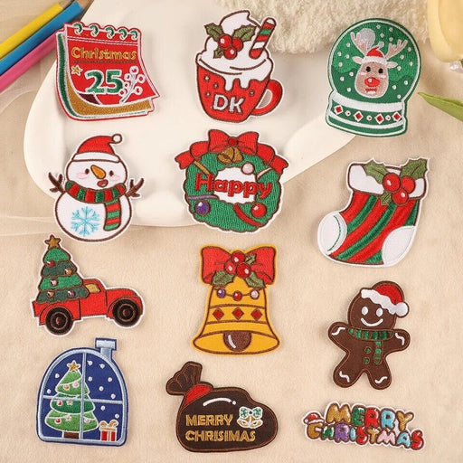 Christmas Iron-On Patch Collection