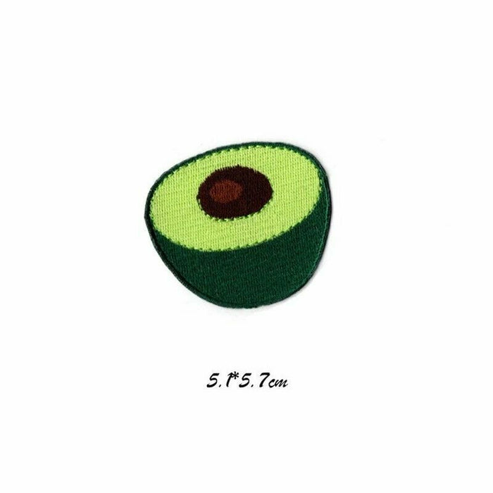 Avocado Embroidered 5.5cm Iron-On Patch