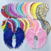 Large 33cm Multicolored Angel Wings Sequin Iron-On Patches