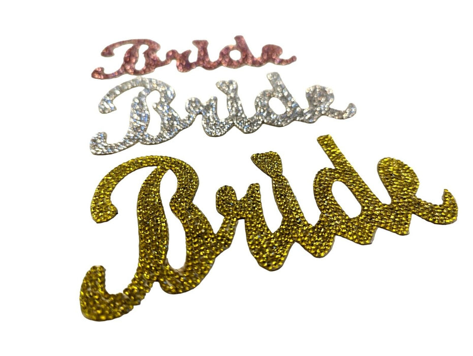 Bride Rhinestone Iron-On Patches