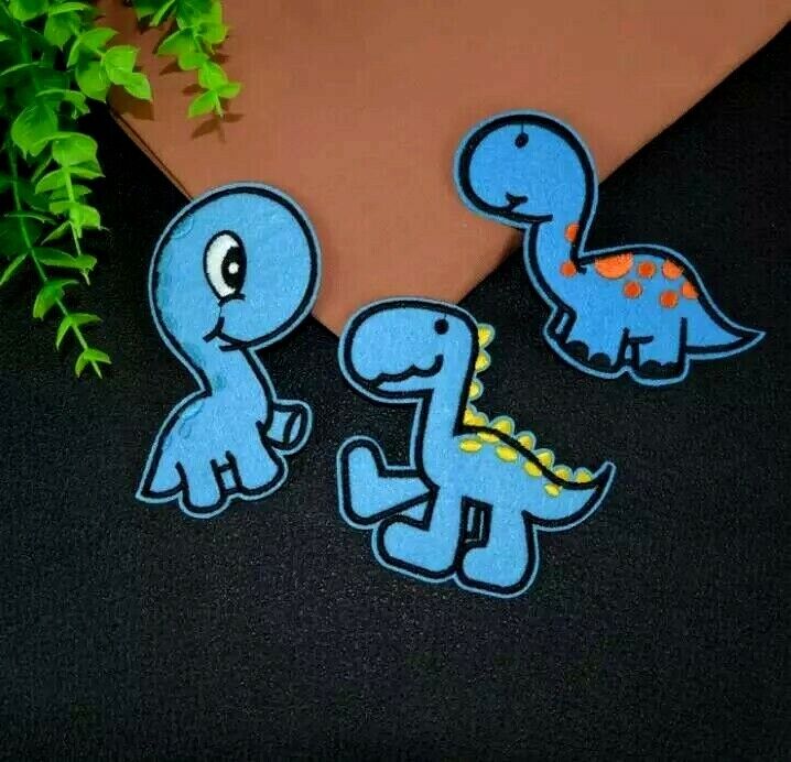 Dinosaur Jurassic Embroidered Iron-On Patch