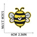 Honey Bee Embroidered 5.5cm Iron-On Patch Letters