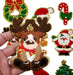 Christmas Chenille Santa Reindeer Snowman Tree Iron-On Patches
