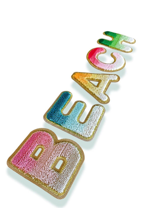 Multicolored Ombré 6cm Iron-On Patch Letters