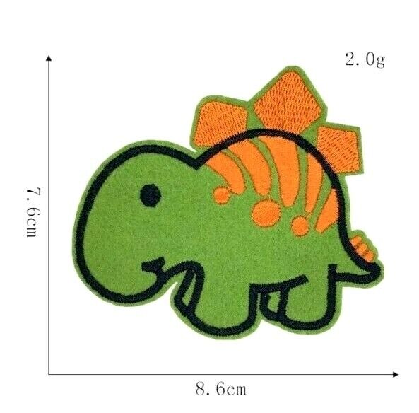 Dinosaur Jurassic Embroidered Iron-On Patch