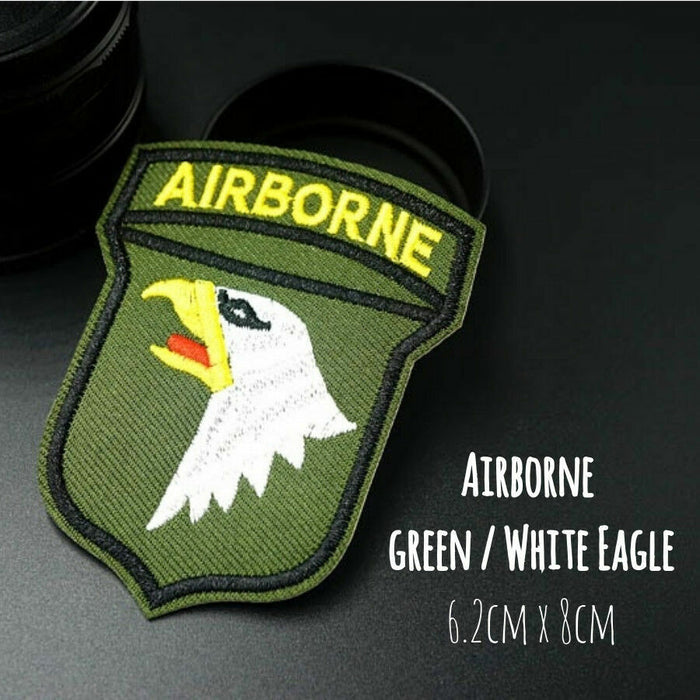 Military Themed Embroidered Iron-On Patch