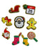 Christmas Chenille Santa Sleigh Stocking Tree Iron-On Patches