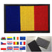 Romanian Flag Football 8cm Embroidered Patch