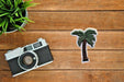 Small Palm Tree Embroidered Iron on / Sew on Patch Patches