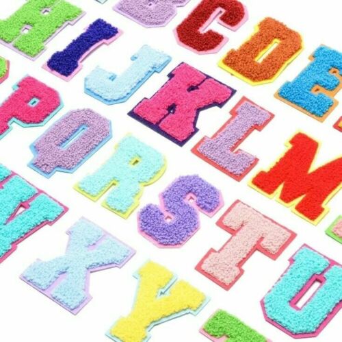 Multi-Coloured Chenille Pop Edition 7cm Sew-On Patch Letters