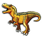 Allosaurus Jurassic Embroidered Iron-On Patch