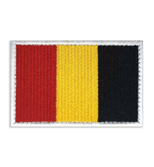 Belgium Flag Football 8cm Embroidered Patch