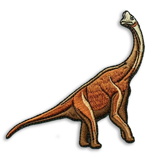 Brachiosaurus Jurassic Embroidered Iron-On Patch