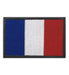 France Black Bordered Flag Football 8cm Embroidered Patch