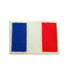 France White Bordered Flag Football 8cm Embroidered Patch