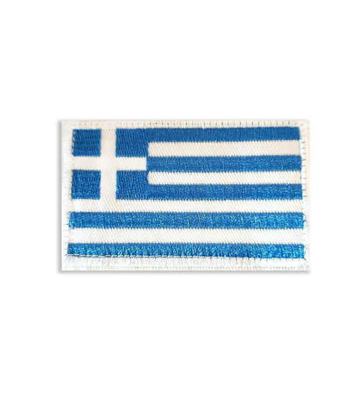 Greece Flag Football 8cm Embroidered Patch